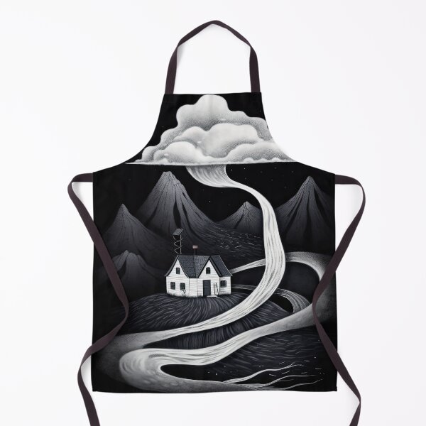 Item preview, Nightmare House: An Ukiqyo-Style Home with a Lonely Cloud in B&W designed and sold by Michael Bollin.
