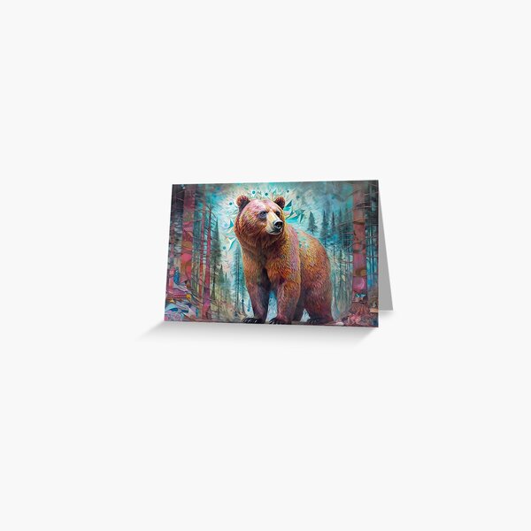 Sacred Animals. Artwork #8. Modern art Greeting Card