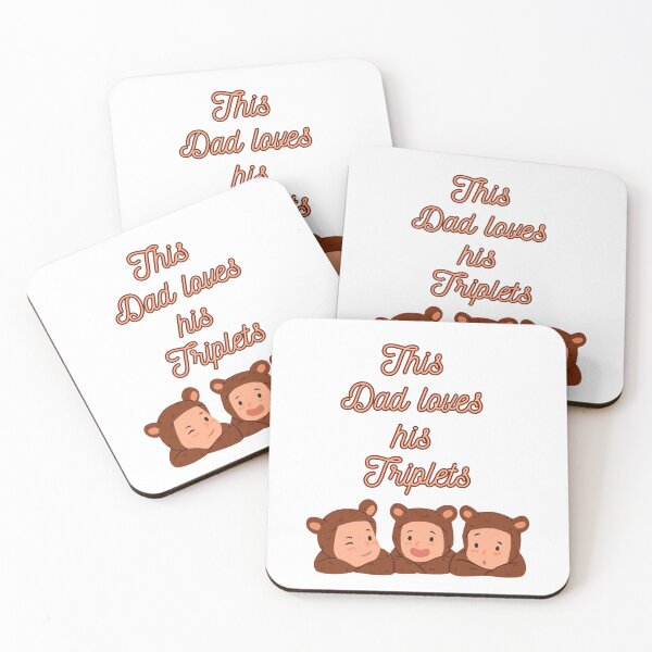 Item preview, This dad loves his triplets, This Dad Loves His Triplets, dad, fathers day, funny memes, cool dad loves his triplets designed and sold by Celebrationist.