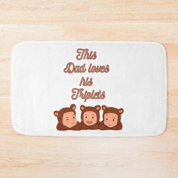 Item preview, This dad loves his triplets, This Dad Loves His Triplets, dad, fathers day, funny memes, cool dad loves his triplets designed and sold by Celebrationist.