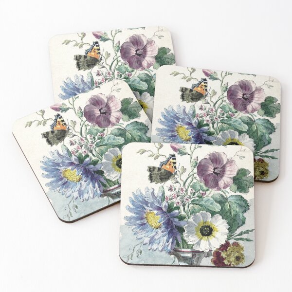 Item preview, Bouquet of Flowers with a Painted Lady Butterfly | Willem van Leen designed and sold by LaMadeleine.