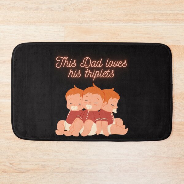 Item preview, This dad loves his triplets, This Dad Loves His Triplets, dad, fathers day, funny memes, cool dad loves his triplets designed and sold by Celebrationist.