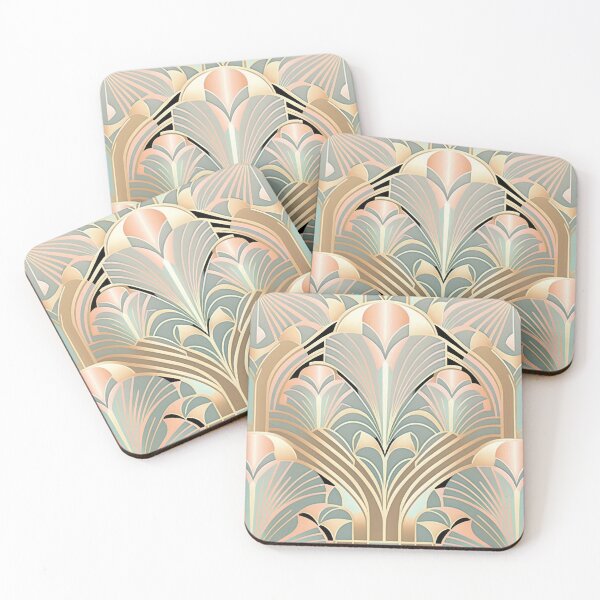 Item preview, Coral Glam Art Deco designed and sold by MaxwellRue.