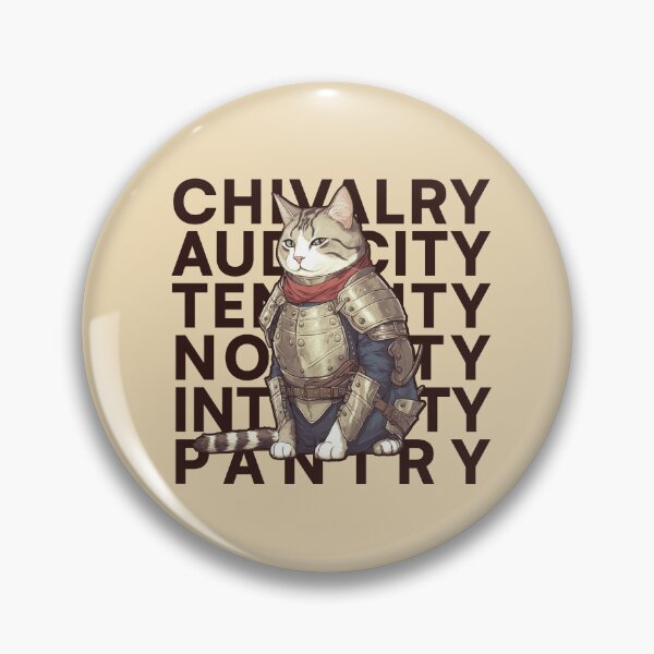 Item preview, The Chivalrous Knight Cat designed and sold by kittengallery.