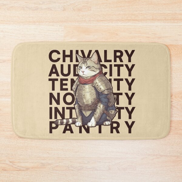 Item preview, The Chivalrous Knight Cat designed and sold by kittengallery.