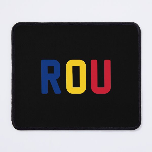 Item preview, ROU (Romania) Blue / Gold / Red - Black Background designed and sold by PEK1787.