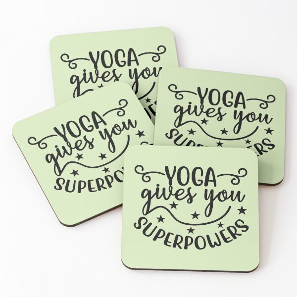 Item preview, Yoga Quote Yoga Gives You Superpowers Funny Motivational Saying designed and sold by SoccaTamam.