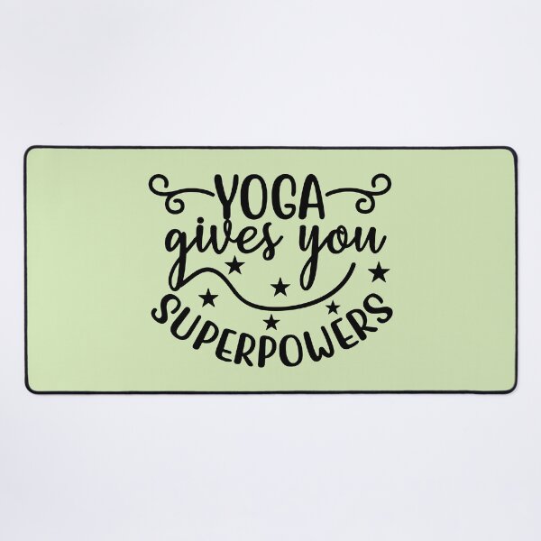 Item preview, Yoga Quote Yoga Gives You Superpowers Funny Motivational Saying designed and sold by SoccaTamam.