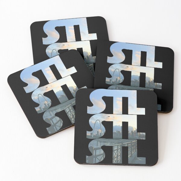 Item preview, Saint Louis, Missouri STL Dawn Cityscape Repeating Pattern designed and sold by CrabbyLobster.