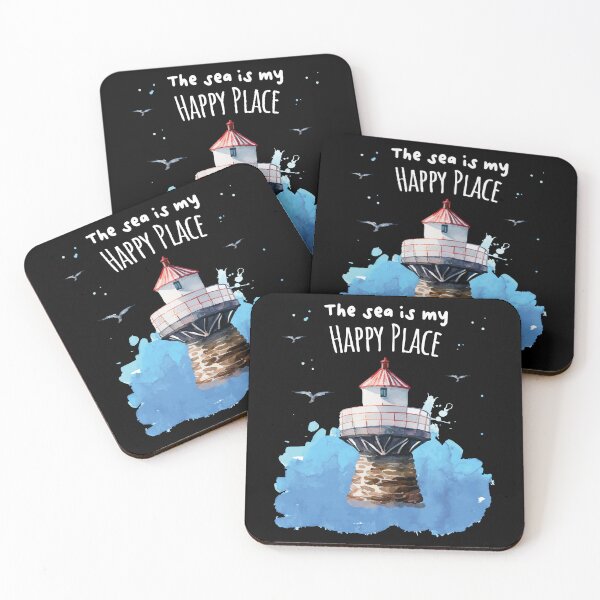 Item preview, The Sea Is My Happy Place Lighthouse designed and sold by MooonTees.