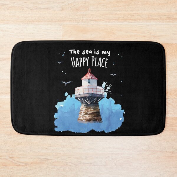 Item preview, The Sea Is My Happy Place Lighthouse designed and sold by MooonTees.