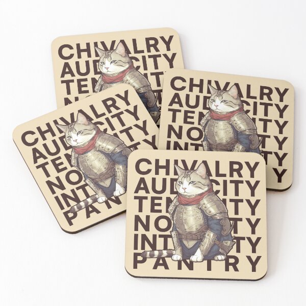 Item preview, The Chivalrous Knight Cat designed and sold by kittengallery.