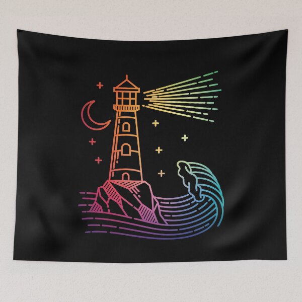 Item preview, Rainbow Lighthouse designed and sold by MooonTees.