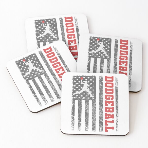 Item preview, American Flag USA Dodgeball Player Coach Team Sports designed and sold by TastefulTees.