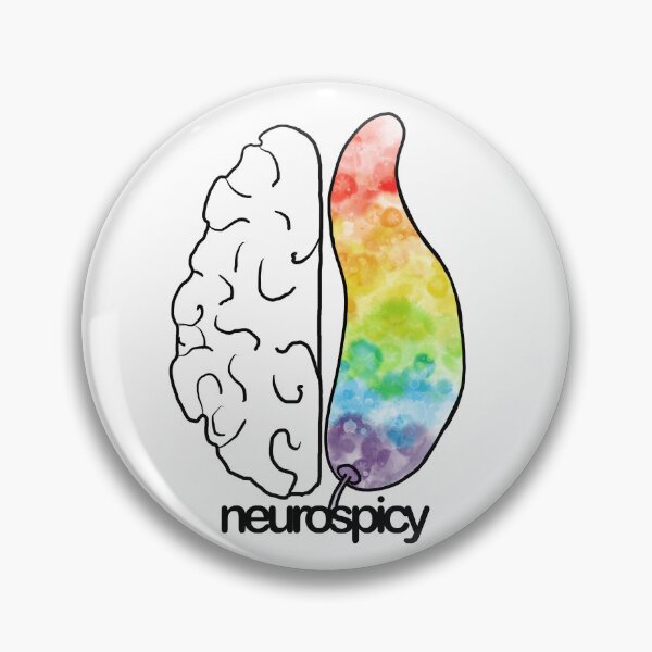Item preview, Neurospicy rainbow brain designed and sold by lu-lu.