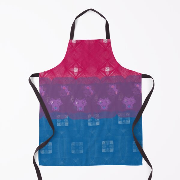Aperçu de l'œuvre Spirograph Patterned Bisexual Flag créée et vendue par RachelEDesigns.
