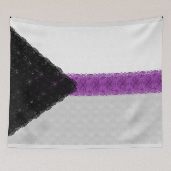 Item preview, Spirograph Patterned Demisexual Flag designed and sold by RachelEDesigns.