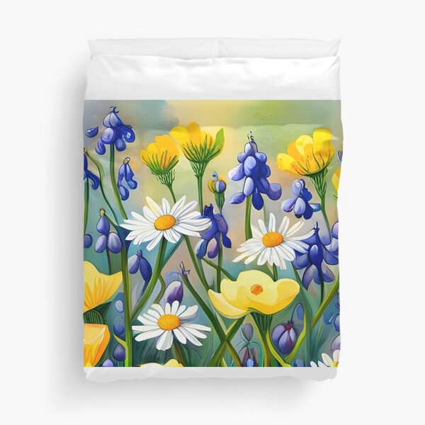 Spring Wildflowers Duvet Cover