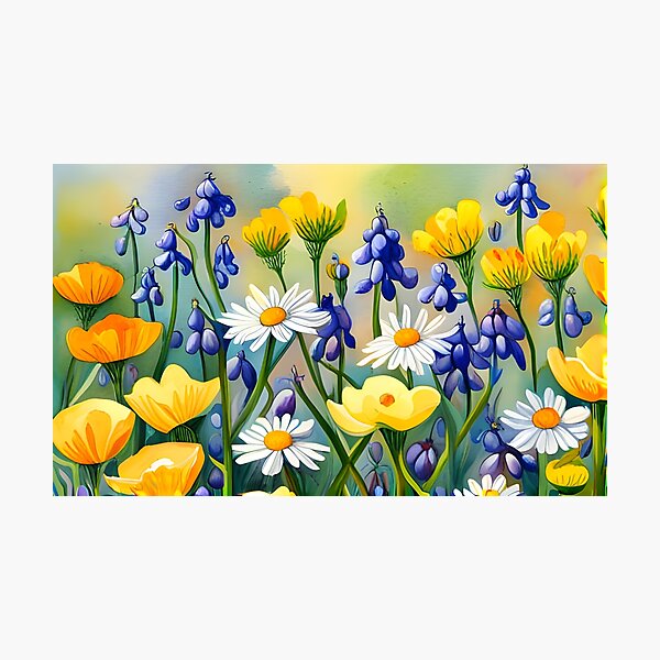 Spring Wildflowers Photographic Print