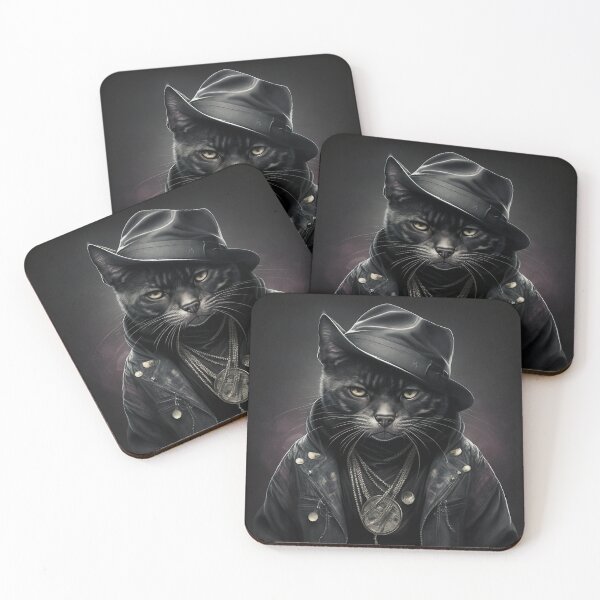 Item preview, Cool Cat Fedora Portrait designed and sold by MythicPrompts.