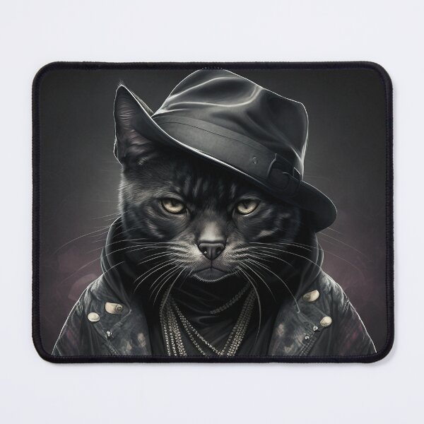 Item preview, Cool Cat Fedora Portrait designed and sold by MythicPrompts.