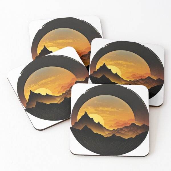 Item preview, Mountains with Sun Setting designed and sold by Fragile Prints.