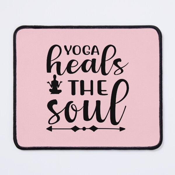 Item preview, Yoga Saying Yoga Heals The Soul Motivational Quote designed and sold by SoccaTamam.