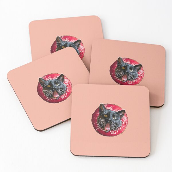 Item preview, Funny cat face inside a donut designed and sold by Donutlovers.