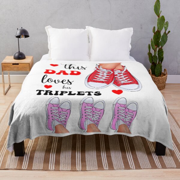 Item preview, This Father Loves His Triplets Sons and Daughters Family Man designed and sold by MimsTees.