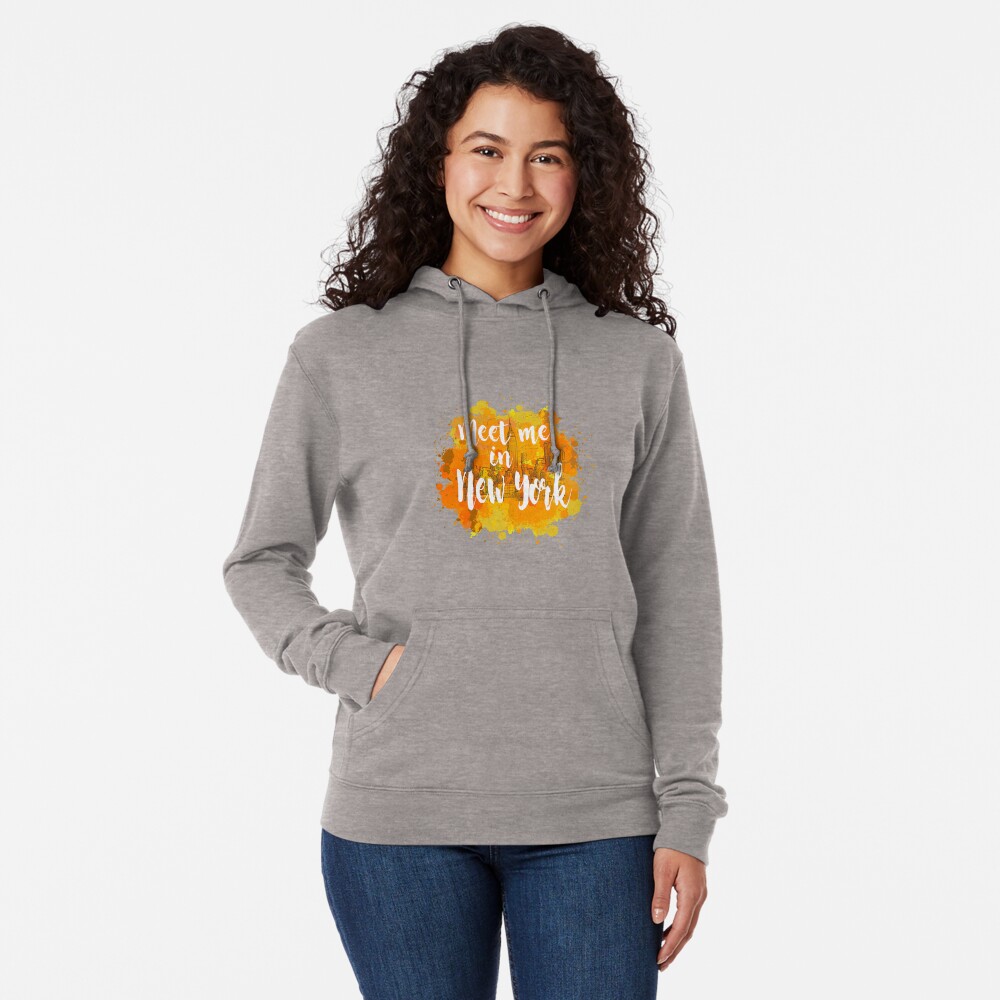 Meet me in New York Sudadera ligera con capucha