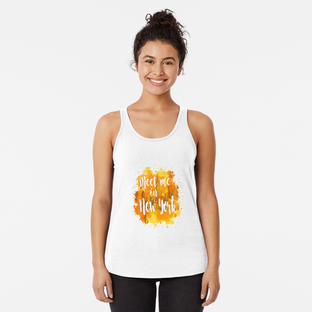Vista previa del artículo con la obra «Camiseta con espalda nadadora», diseñado y vendido por weloveboho.