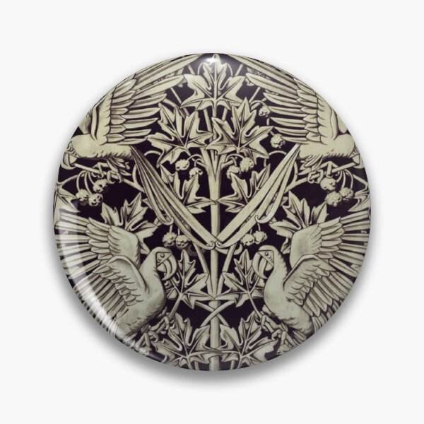 Item preview, Cigales et anémones, bordure de napperon. Aras et platane, fonte from L'animal dans la décoration (1897) Maurice Pillard Verneuil designed and sold by paperpark.