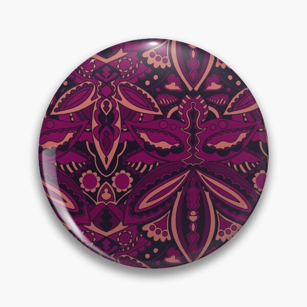 Item preview, Psychedelic pattern burgundy designed and sold by cema-textiles.