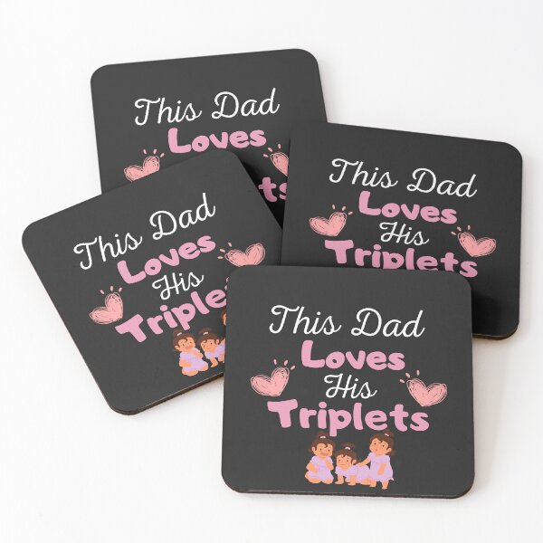 Item preview, Copy of This Dad Loves his Triplets Sticker Sticker designed and sold by Stickers  Designer.