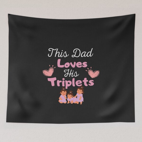 Item preview, Copy of This Dad Loves his Triplets Sticker Sticker designed and sold by Stickers  Designer.