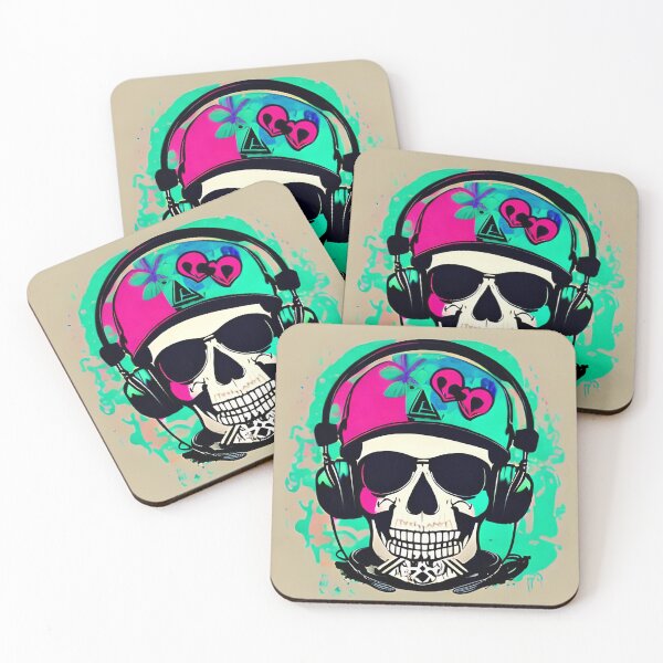 Item preview, modern psychedelic skull designed and sold by freedomtocreate.