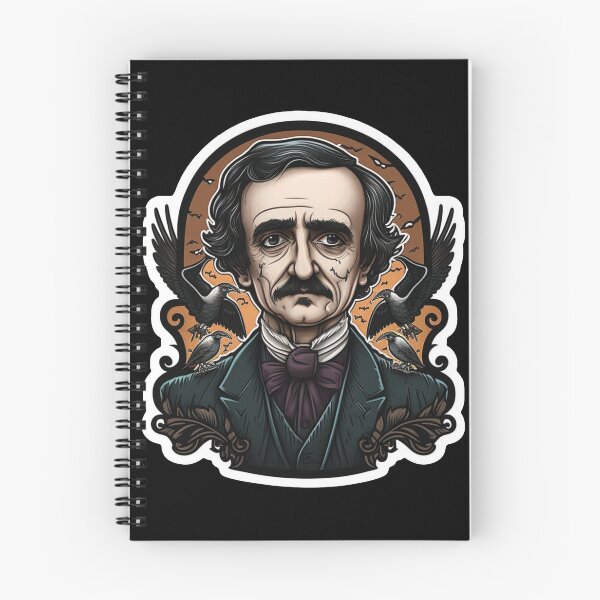 Artikelvorschau, Edgar Allen Poe-Illustration entworfen und verkauft von SvahaDesigns.