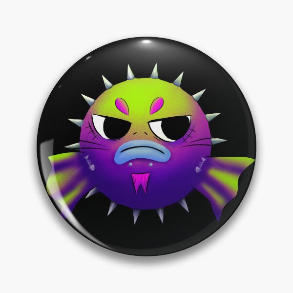 Item preview, Punk Purple Blowfish designed and sold by DaniiAlgo.