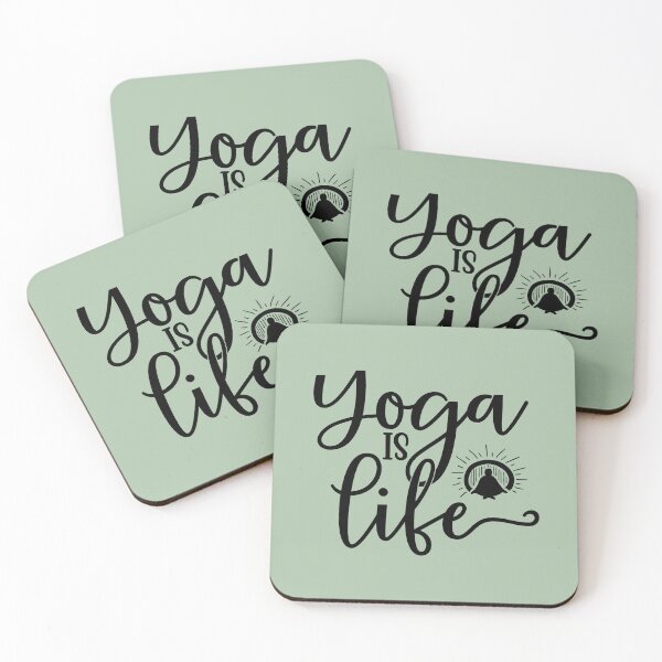 Item preview, Yoga Quote Yoga Is Life Motivational Saying designed and sold by SoccaTamam.