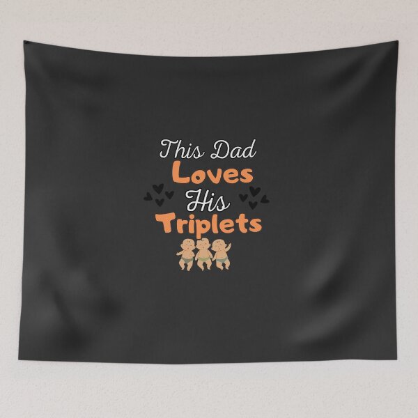 Item preview, Copy of This Dad Loves his Triplets Sticker  designed and sold by Stickers  Designer.
