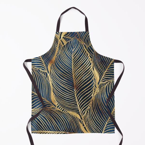 Item preview, Elegant Blue Gold Leaf Design designed and sold by NdesignTrend.
