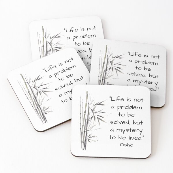 Item preview, Life is not a problem to be solved, but a mystery to be lived - Osho's quote  designed and sold by RetComly.