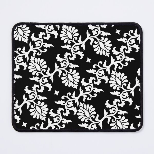 Item preview, Retro floral pattern. Black and white designed and sold by i-cottagedesign.