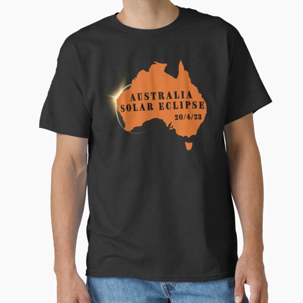 Item preview, Total Solar Eclipse in Australia, 20/4/23, T-Shirt.  designed and sold by Cosmos-as-Art.