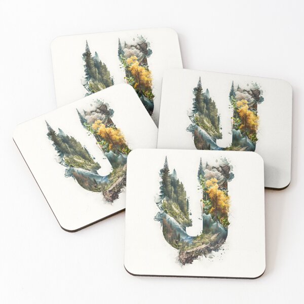 Item preview, Letter U Double Exposure designed and sold by dotperinchart.