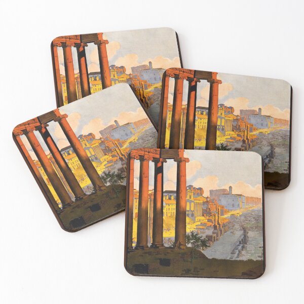 Item preview, Rome Travel Poster designed and sold by FloppyArts.
