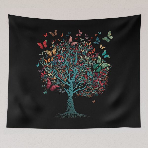Item preview, Beautiful Tree with Butterflies designed and sold by DiamondPixel.