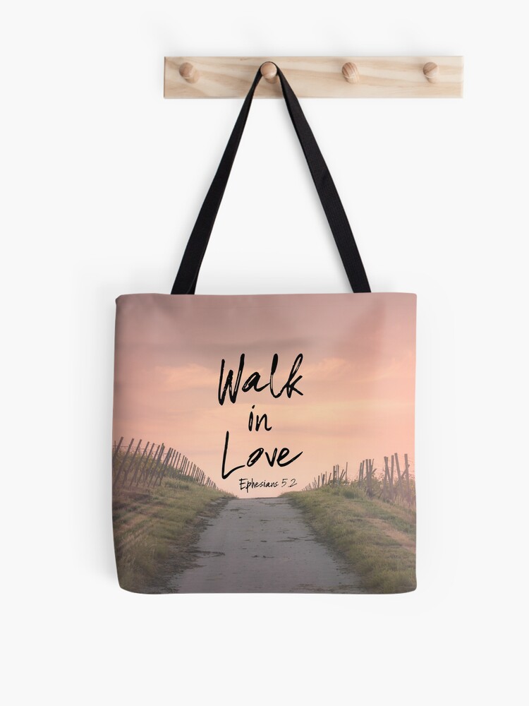 Walk in Love Canvas Tote Bag