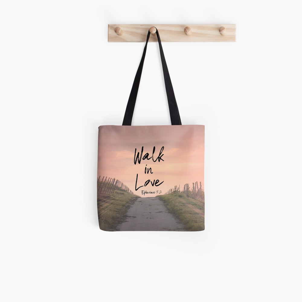 Walk in Love Canvas Tote Bag