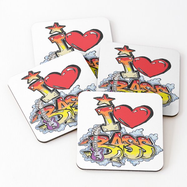 Item preview, i love bass 2 designed and sold by LowEndGraphics.